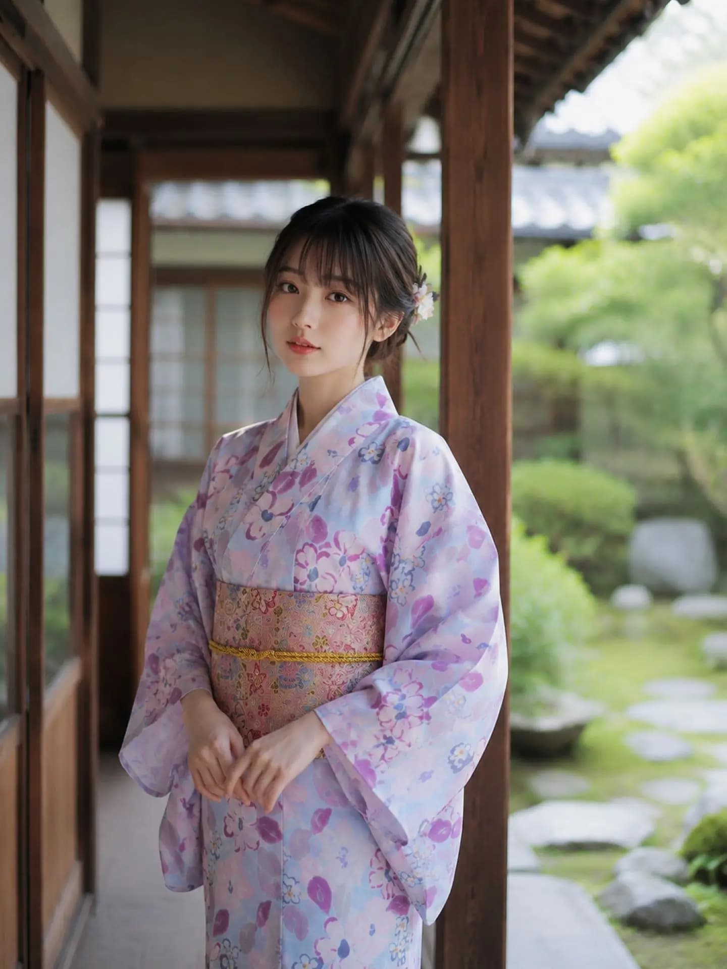 New Dreamy Purple Women's Kimono Bathrobe Improved Version Photography Costume Summer 2026 Ladies' Traditional Chinese Clothing