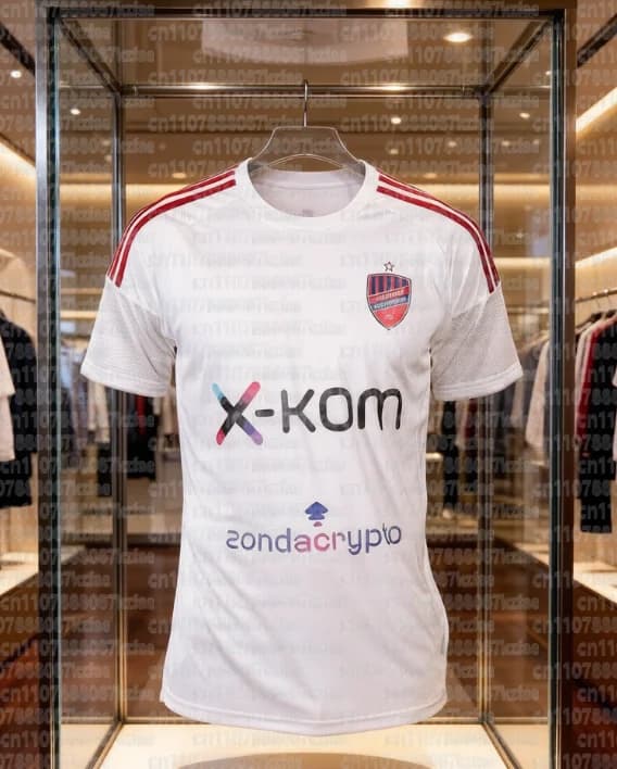 Polish family football sweater, short-sleeved summer short-sleeved t-shirt, Raków Czarny Stochowi kit, Maglia Poland Home