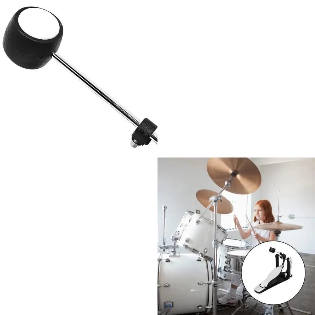 652F PEDALE DRUM SISTEMA DOPPIO Sistema regolabile non slip Base Bass Pistal tamburo per elettrici
