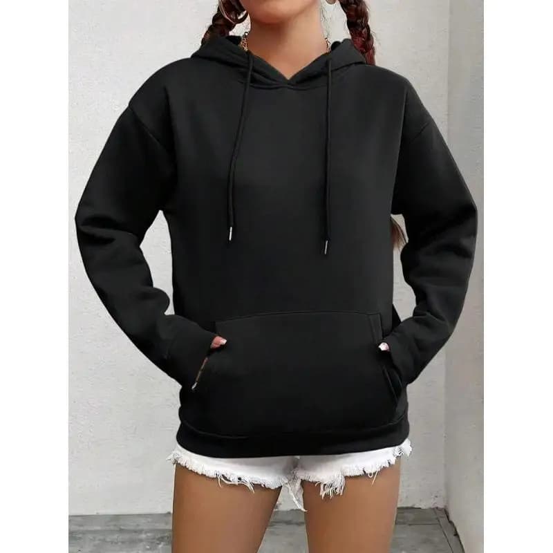 Women's Winter Pocket Hoodie T-Shirt Set Casual Sportswear Three-piece Suite No Brand Registered Trademark Online And Offline...