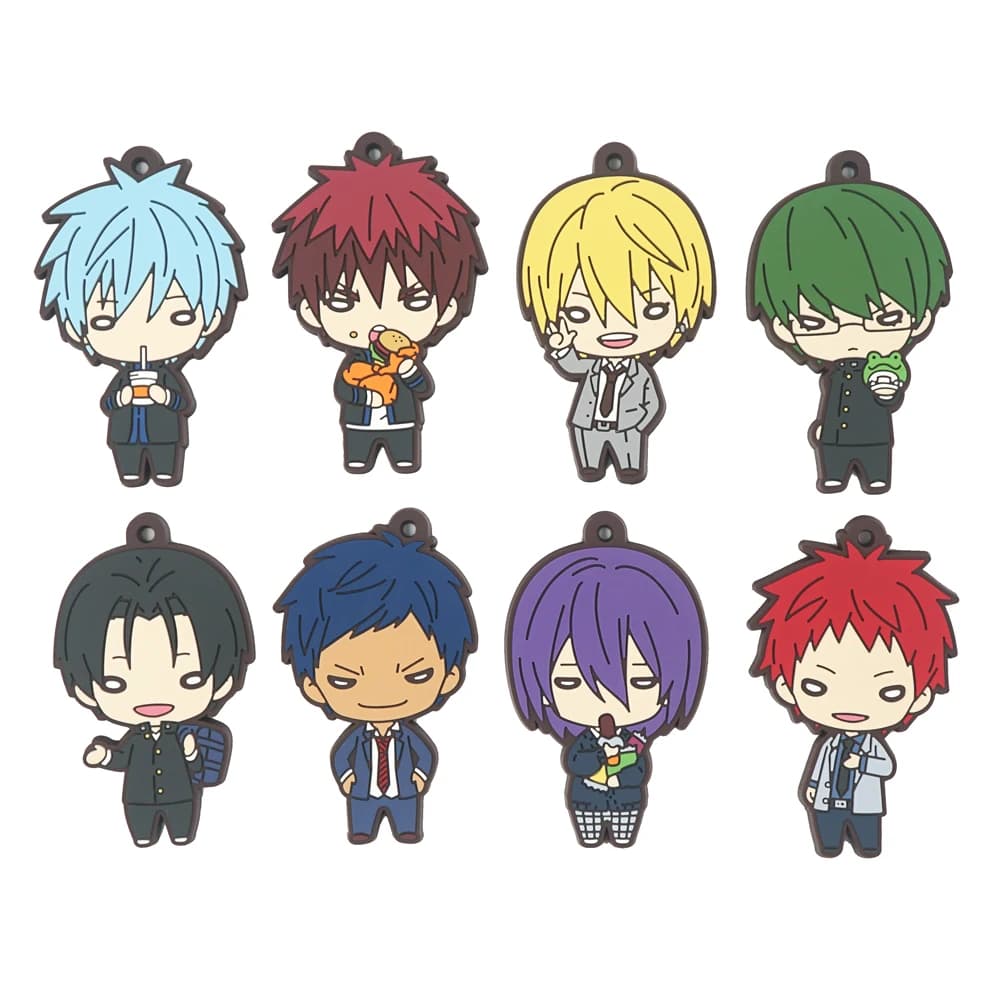 Kuroko's Basketball Anime Kuroko no Basuke Kagami Taiga Kuroko Tetsuya Kise Ryota portachiavi in gomma