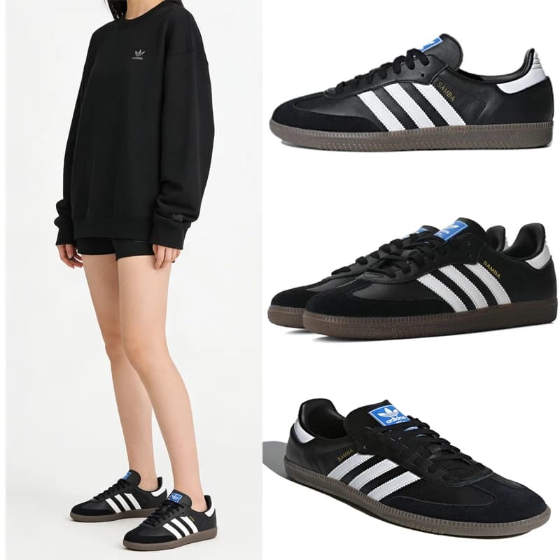 Adidas Original SAMBA OG Scarpe da corsa unisex da uomo e da donna, sneakers di design, comfort imbottito, abbigliamento casual da skate B75807