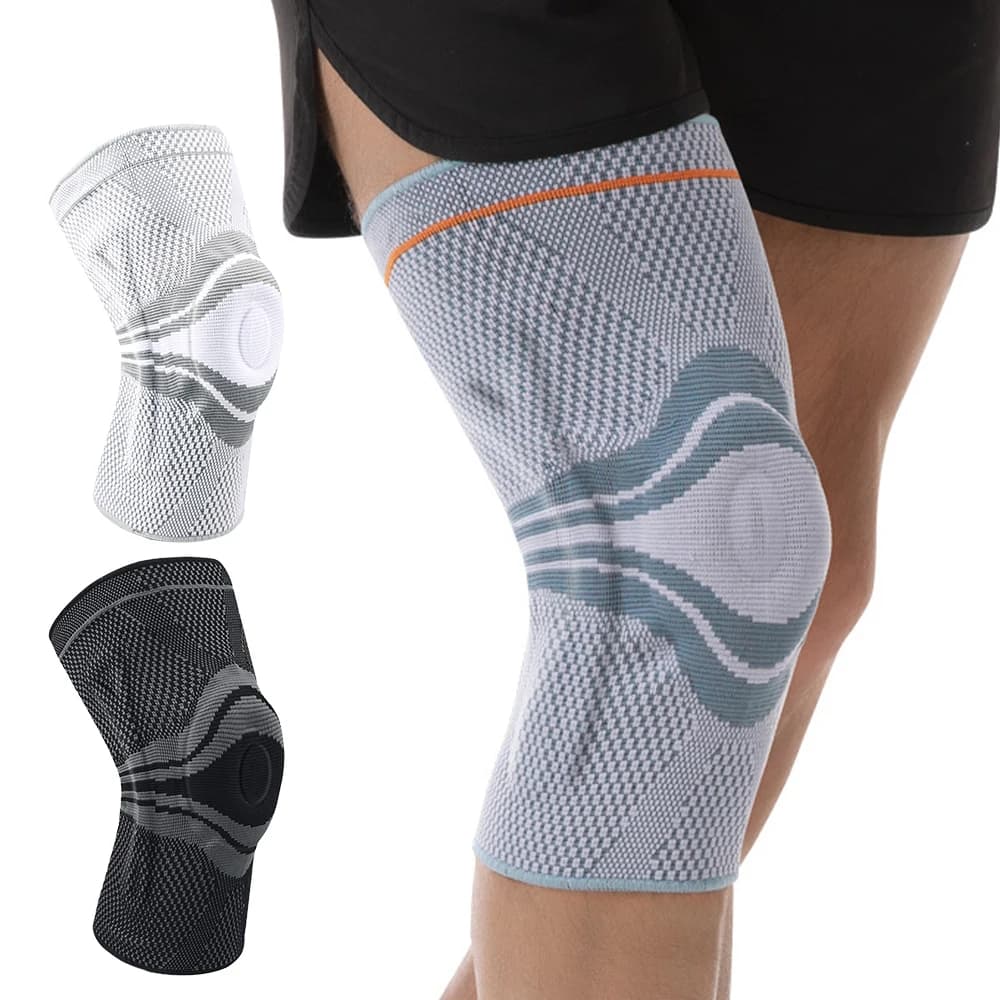 Supporto Professionale per Ginocchio con Cuscinetto in Gel per Rotula e Stabilizzatori Laterali, per Lesioni al Menisco, Sollievo dal Dolore da Artrite, per Uomini e Donne