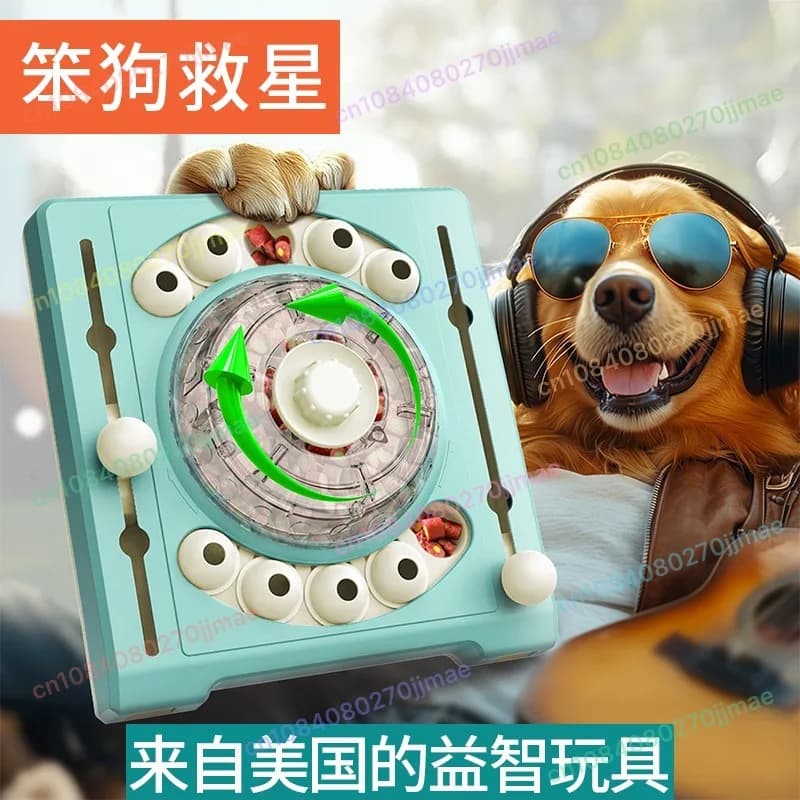 Puzzle per cani da compagnia nascondere e perdite distributore di cibo lento ciotola rotante per cibo lento per alleviare l'aldio giocattolo puzzle per cani