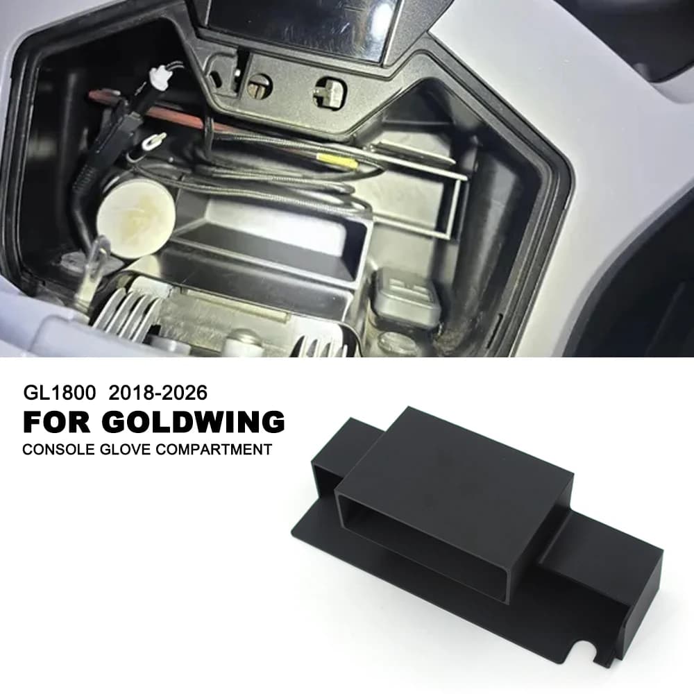 For Honda Goldwing GL1800 GL 1800 2018-2026 Motorcycle Console Glove Compartment Organizer Insert Storage Box Console