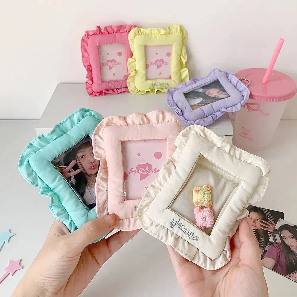 Korean photo frame for hanging with key rings Photo frame in Korean style Photo holder for photo protective case for idols