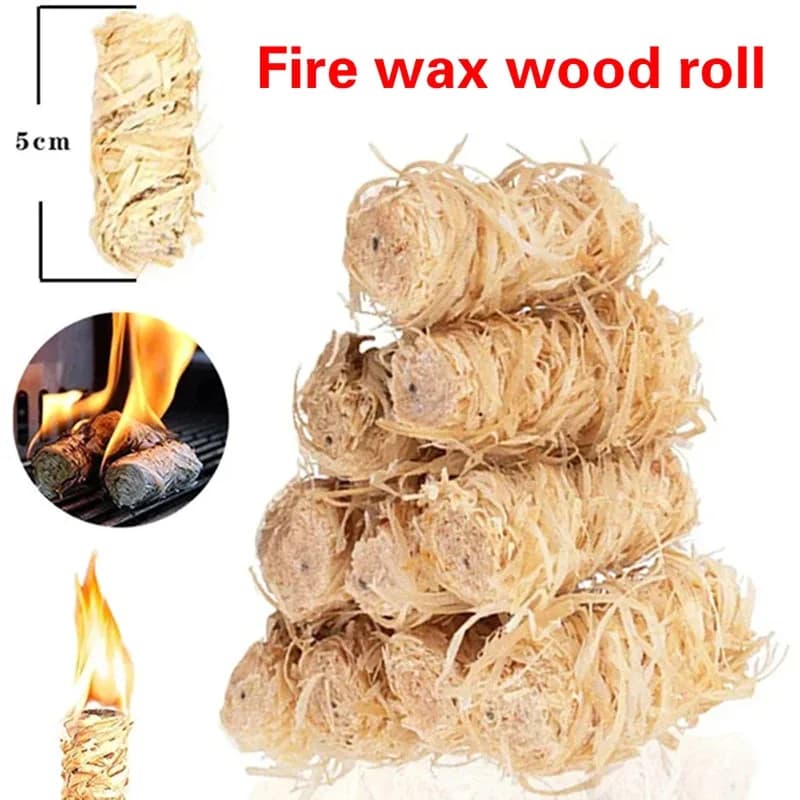 10/30/60pcs natural fire starter, wax wood stick, suitable for fireplace, barbecue stove, chimney oven, charcoal ignition