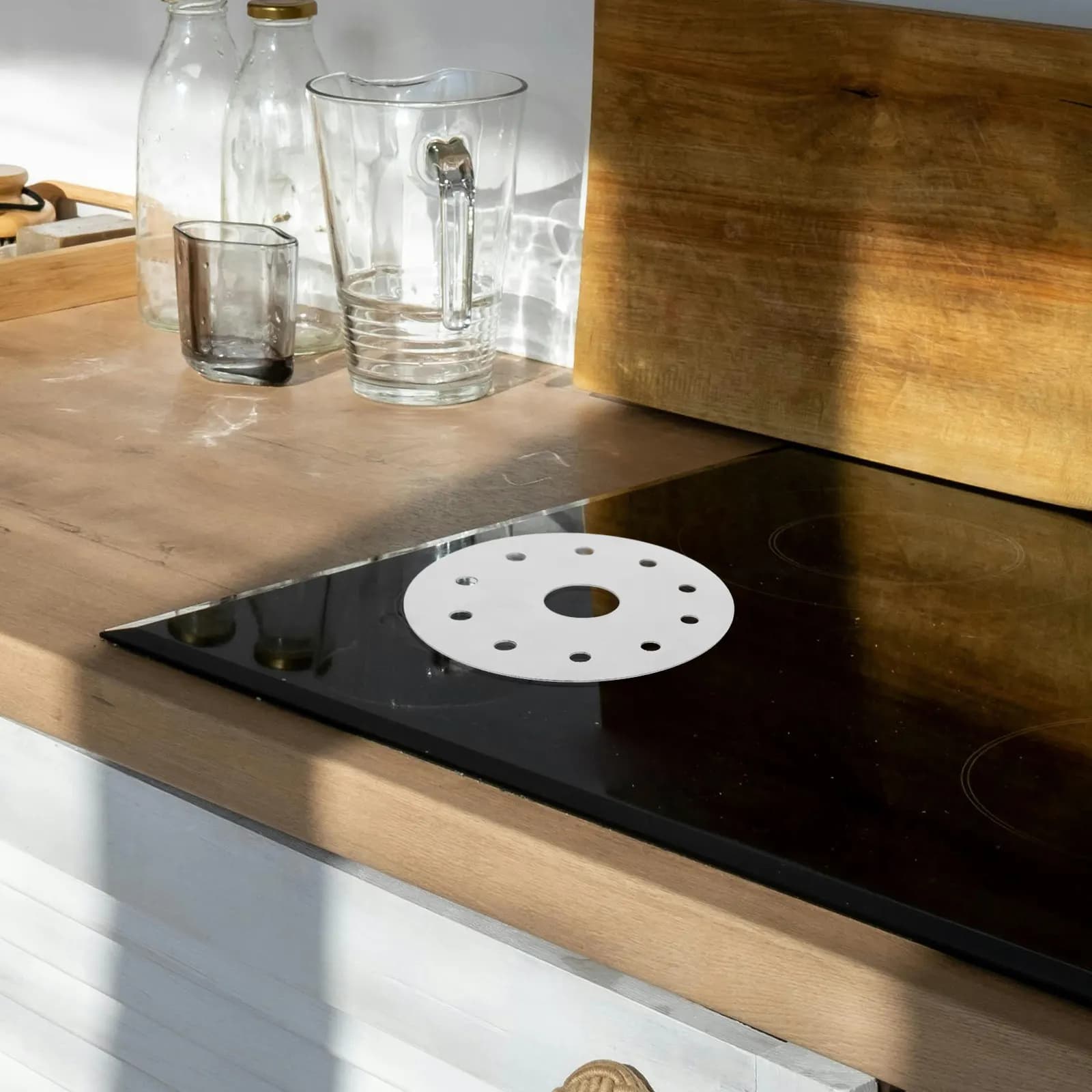 Stainless Steel Heat Conduction Plate Round Adapter Conduction Sheet Kitchen Accessory Stove Heat Diffuser Cooking Helper Metal