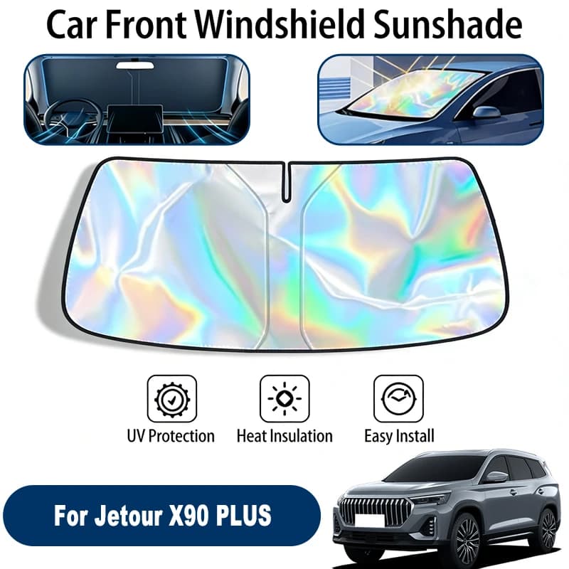 Parasole per parabrezza per Jetour X90 PLUS, pieghevole, riflettente ai raggi UV, protezione solare per il finestrino anteriore, accessori.