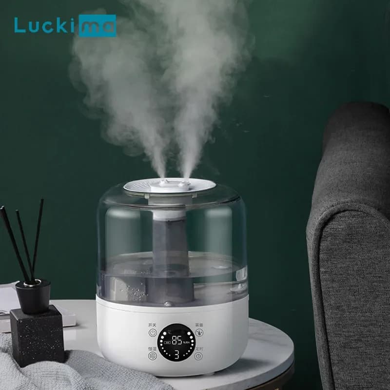 Umidificatore d'Aria Intelligente 3000ML a Doppia Nebulizzazione per Casa e Ufficio, Diffusore di Aromi per Oli Essenziali con Nebulizzatore Regolabile, Telecomando e Timer