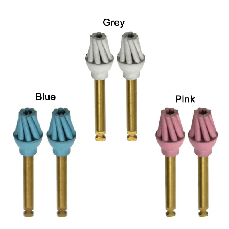 GREATLH 6 pz/scatola Strumenti di Lucidatura Compositi Dentale Kit Lucidatore In Gomma Diamantata Spazzola Flex A Spirale Frese Strumento Dentale