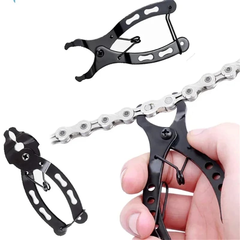 Pinza per collegamento a catena per bicicletta strumento di riparazione pinza per compressione a catena MTB potabile Mini Bike Magic Buckle strumento di collegamento rapido accessorio per bicicletta