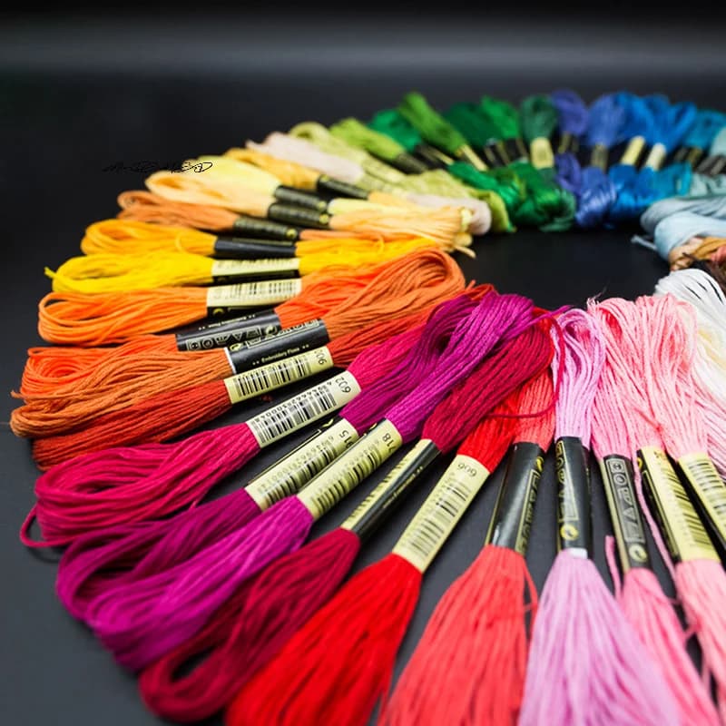 24/100/50 Multicolor Punto Croce Fili Schette Per Cucire Di Cotone Filo Da Ricamo Floss Spese Kit Strumento Per Cucire FAI DA TE