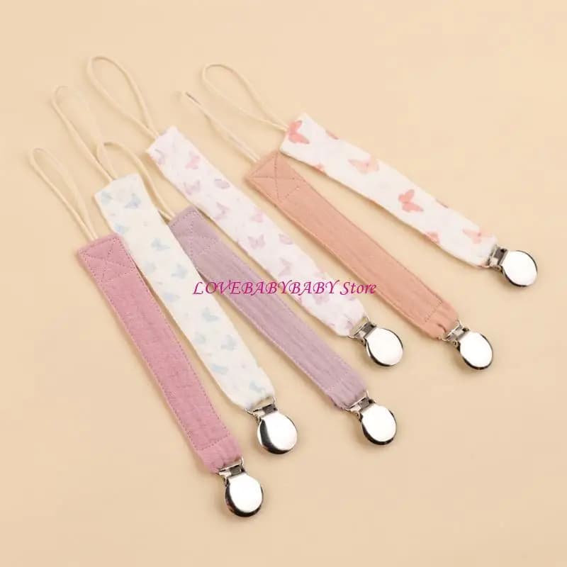6 pezzi cinturino per ciucini baby catena neonati a catena fittizio clip per bambino cotone cotone teether per