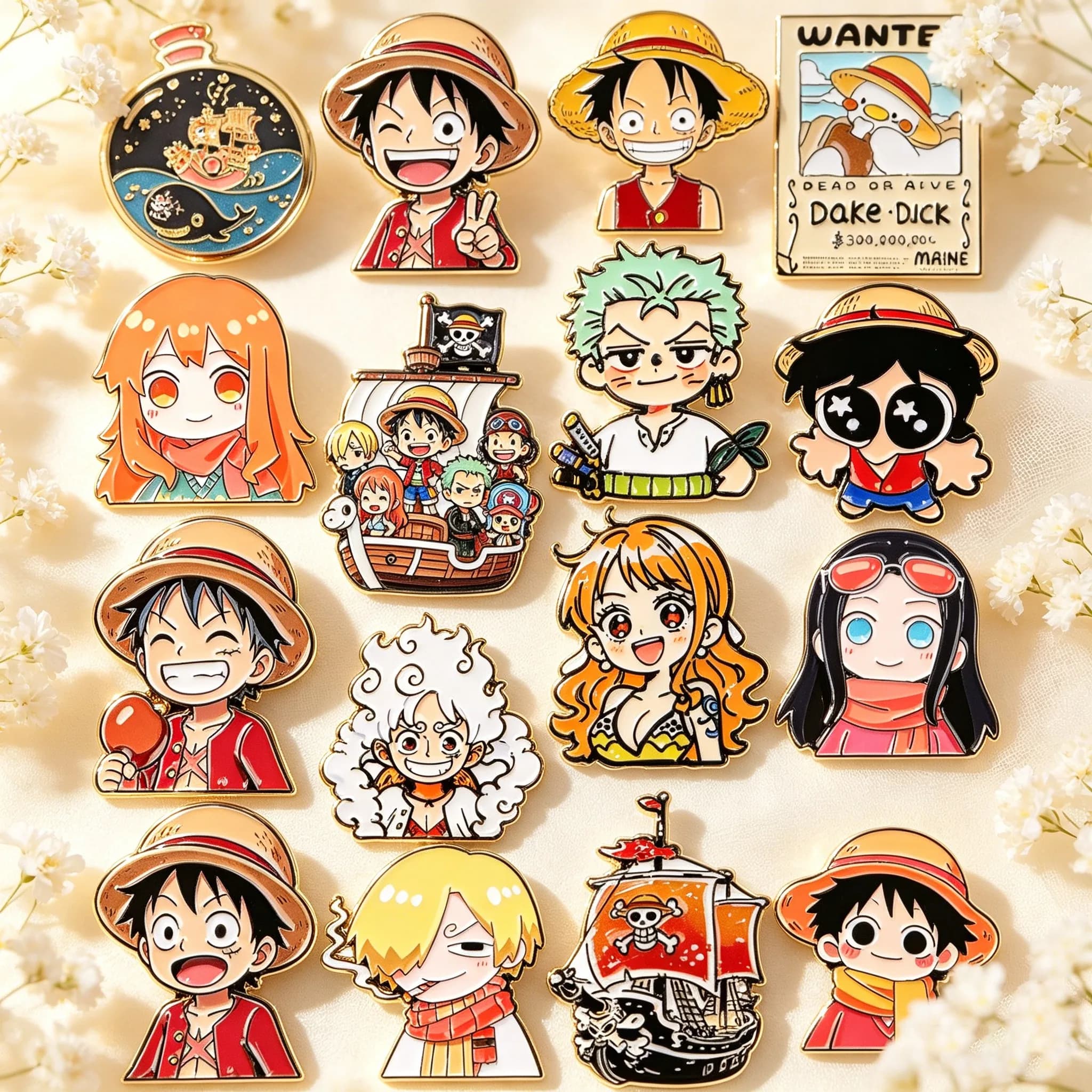 18pcs/set Anime Series Enamel Pin Shonen Cartoon Lapel Backpack Pins Cosplay Badges Brooch for Clothes Jewelry Gifts Friends