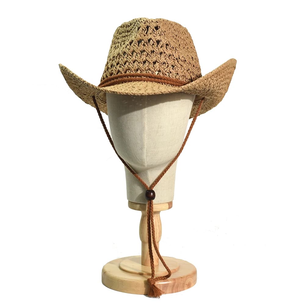 Cappello di paglia da cowboy fatto a mano morbido Panama Estate Uomo Donna Cappelli da spiaggia da viaggio all'aperto Cappello Fedora da spiaggia a tesa larga solido unisex