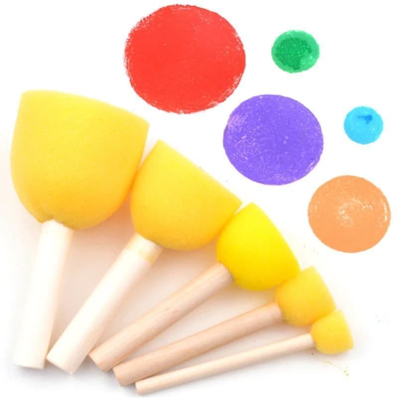 Creative Roller Sponge Brush Funny Stamp Drawing Children's Toys Make Your Snails Graffiti Painting Brush Painting Supply Art Set Crafts
