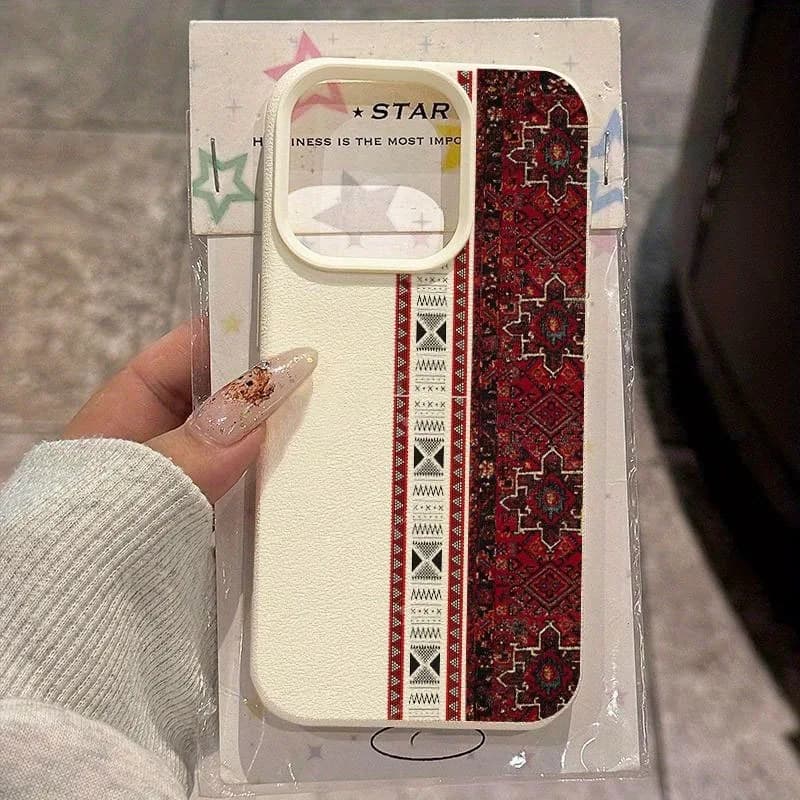 Red Carpet Pattern Lychee Texture Phone Case For iPhone 17 Pro Max 11 12 13 14 15 16 Pro 17Air 15 14 Plus X XS XR 16E Soft Cover