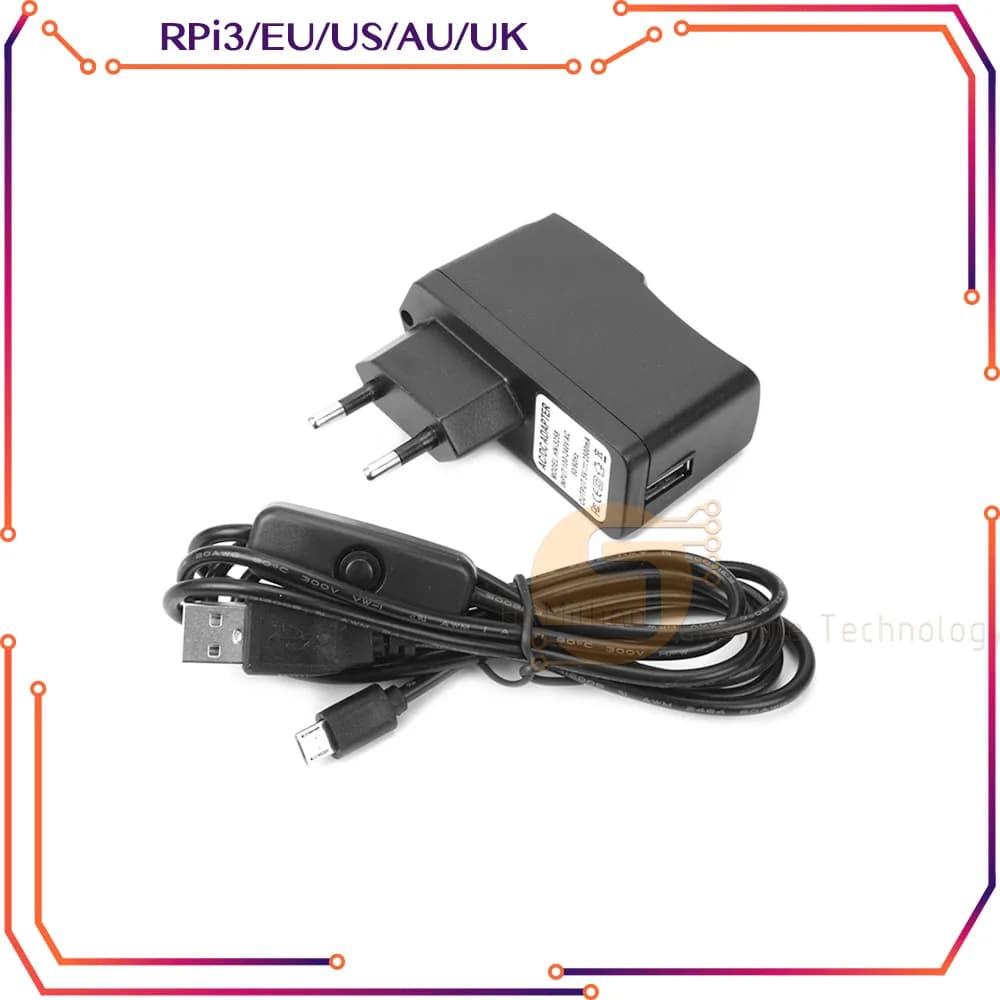 5V 2.5A Raspberry Pi 3 power adapter cable Micro USB for Raspberry Pi 3 B + Plus RPI182