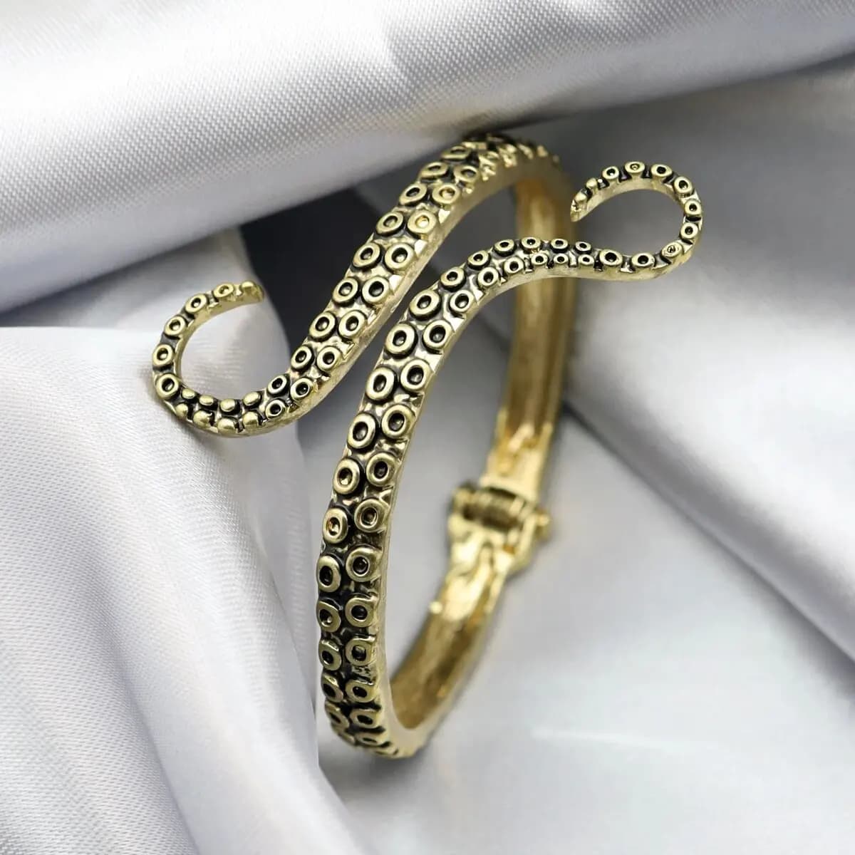 Braccialetto di polpo di moda personalizzato per donna uomo punk vintage tentacolo di polpo apertura polsino braccialetto gioielli regalo Pulseiras