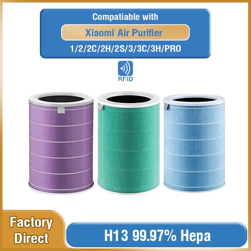 Per Xiaomi Filtro Hepa Filtro a carbone attivo per Xiaomi Purificatore d'aria 2 2C 2H 2S 3 3C 3H Pro Xiaomi Purificatore d'aria 2S Filtro