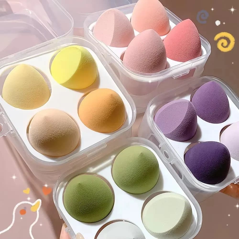 4/12/20 pcs/bag Fashion Make up Cosmetic Smooth Smooth Makeup Sponge Bottom In Powder Sponge Beauty Tool Makeup Tool Accessories