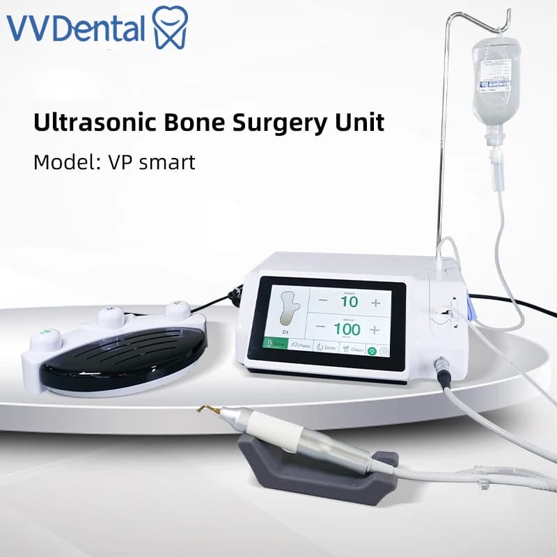 VVDental Piezosurgery dental piezoelectric equipment for bone cutter Ultrasonic bone surgery machine 7 inch touch screen motor