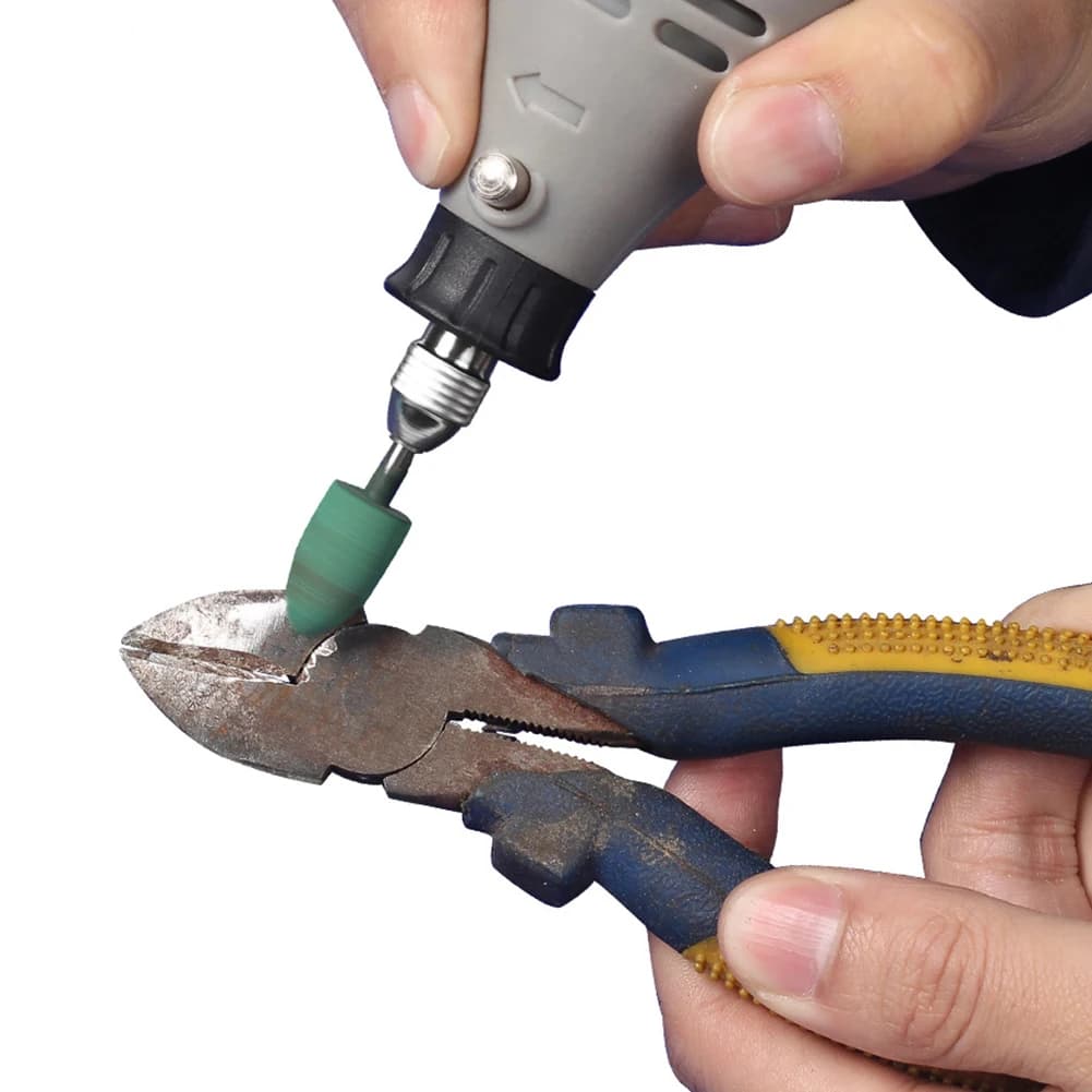 Set da 5 Pezzi di Utensili Rotanti per Smerigliatrice, Testine in Gomma Multiuso per Lucidatura e Rimozione Ruggine, Resistenti all'Usura per Gioielleria Fai-da-Te