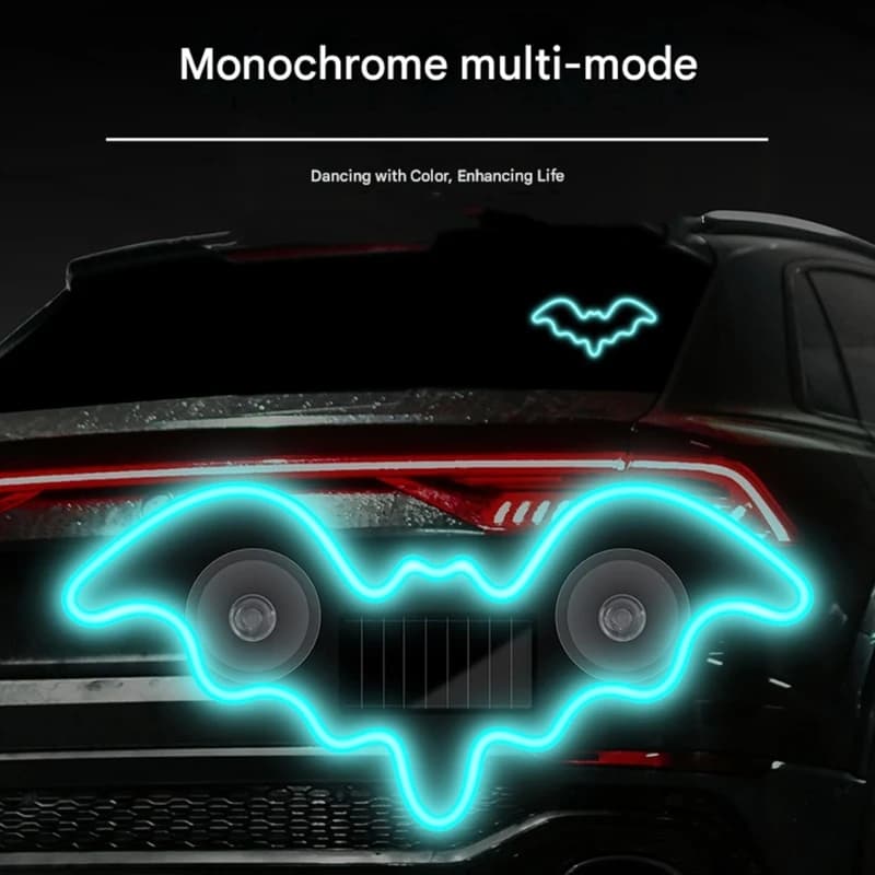 Pannello solare LED Decorazione finestrino auto Funzione oscuramento automatico Facile da installare Nessun cablaggio e