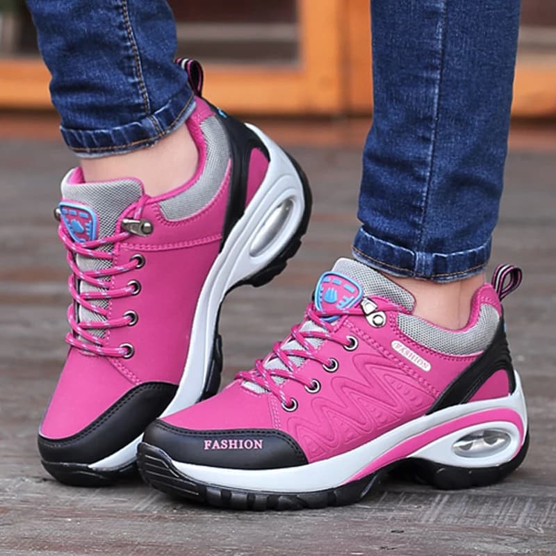 Nuove Scarpe da Trekking da Donna 2026 Rosa con Ammortizzazione ad Aria, Sneakers Antiscivolo per Esterni, Scarpe Sportive Traspiranti Casual da Donna