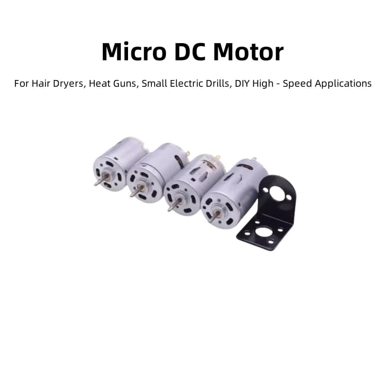 Motori 12V DC RS365/380/385/395, per asciugacapelli, pistole termiche, piccoli trapani elettrici fai da te