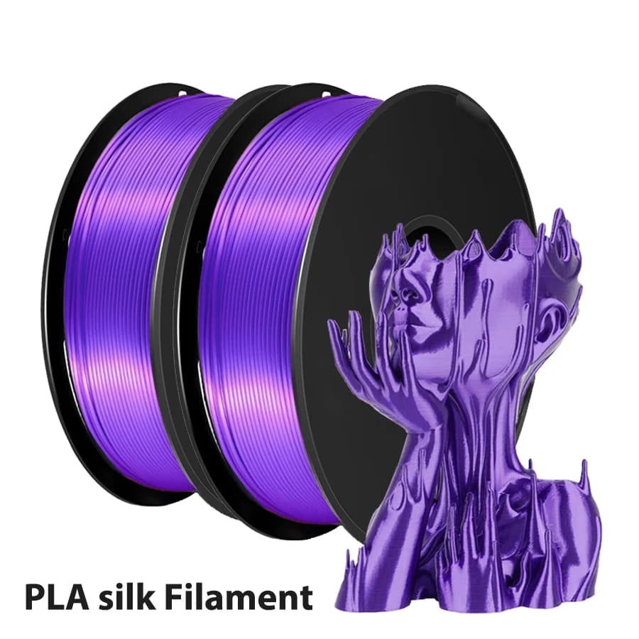3D Printing Thread PLA Red Purple Silk 1Kg 250g 500g 3D Printing Material Silk Red 1.75mm Embroidery Wire Packing Vacuum