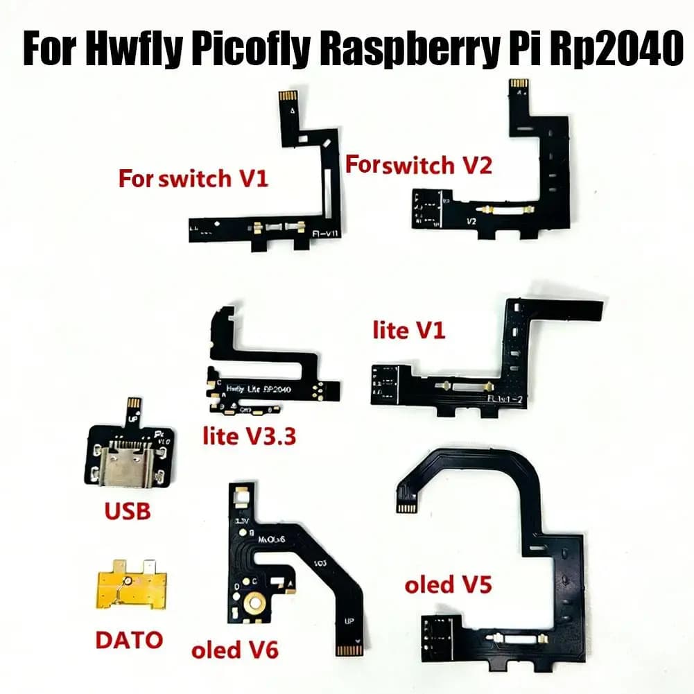 Scarf Cable Endurance 2026 Version for Hwfly Picofly Raspberry Pi RP2040, OLED Lite Electronic Accessories