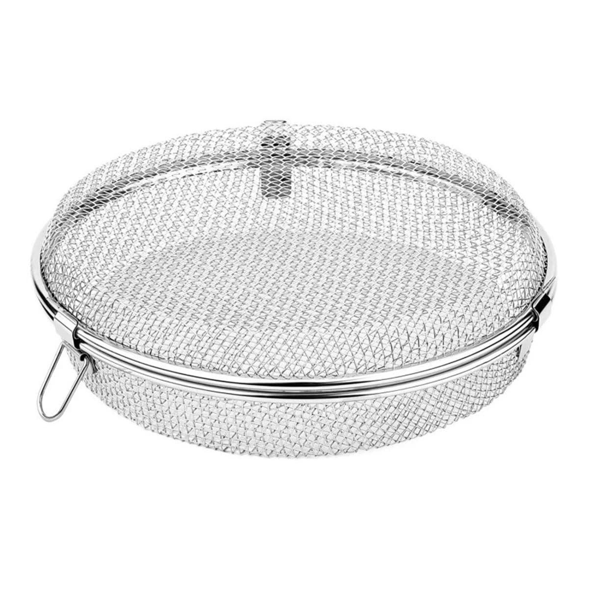 1pc Stainless Steel Steamer Basket Utensil Storage Mesh For Air Fryer Dishwasher BBQ Kitchen Cooking Tool Organizer