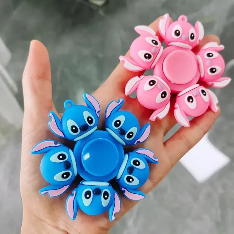 Spinner Disney Stitch Fidget | 360 ° Rotazione fluida, giocattolo antistress, portatile, facile da impugnare, giroscopio rilassante