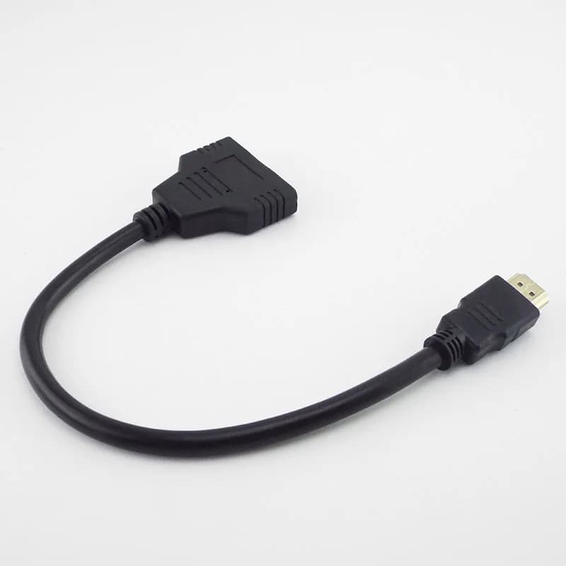 HD HDMI-compatible 1 In 2 Out Splitter Cable Male to 2 Female Connector Switcher Adapter Converter For HDTV Tablet XBOX 1080P A4