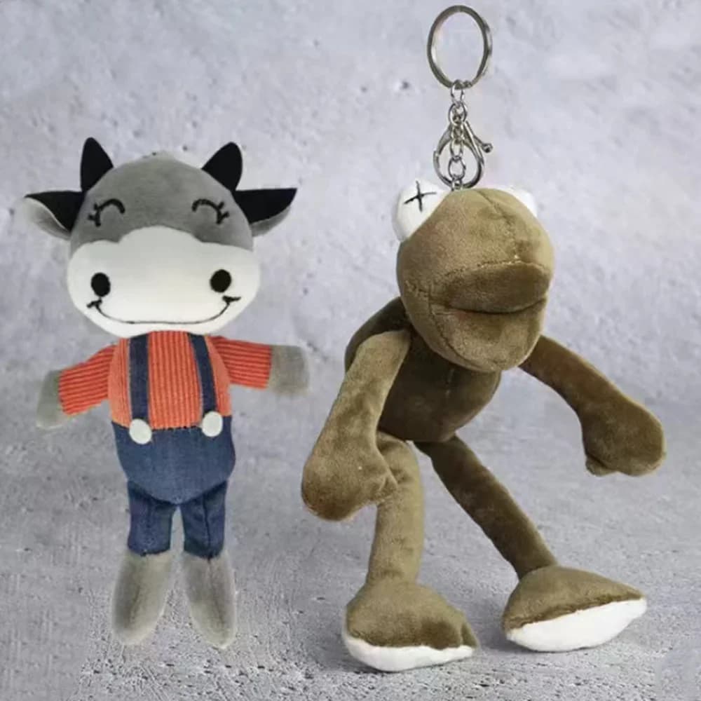 Portachiavi Portachiavi per donna Regalo Borsa per cartoni animati di moda Scatola per airpods Accessorio per telefono per auto Orso Mucca Rana Dinosauro Ciondolo per borsa per gioielli