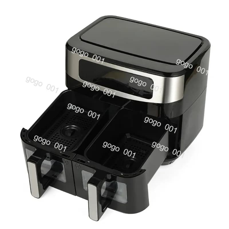 12L Double Air Fryer, Intelligent Electric Fryer Multifunction for Domestic Use, High Power Oil Free Frying Machine