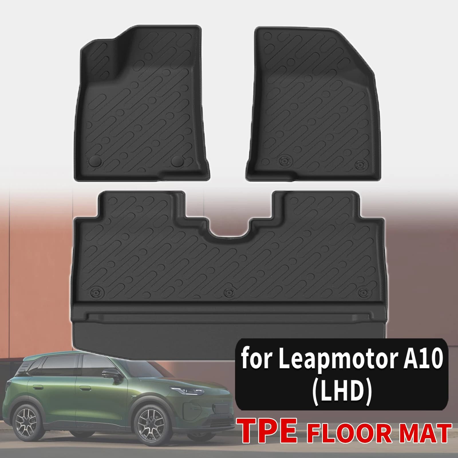 for Leapmotor A10 2026 2027 Durable Weatherproof TPE Car Floor Mats Liners And Trunk Pad, Non-Slip, Easy Clean Car Accessories