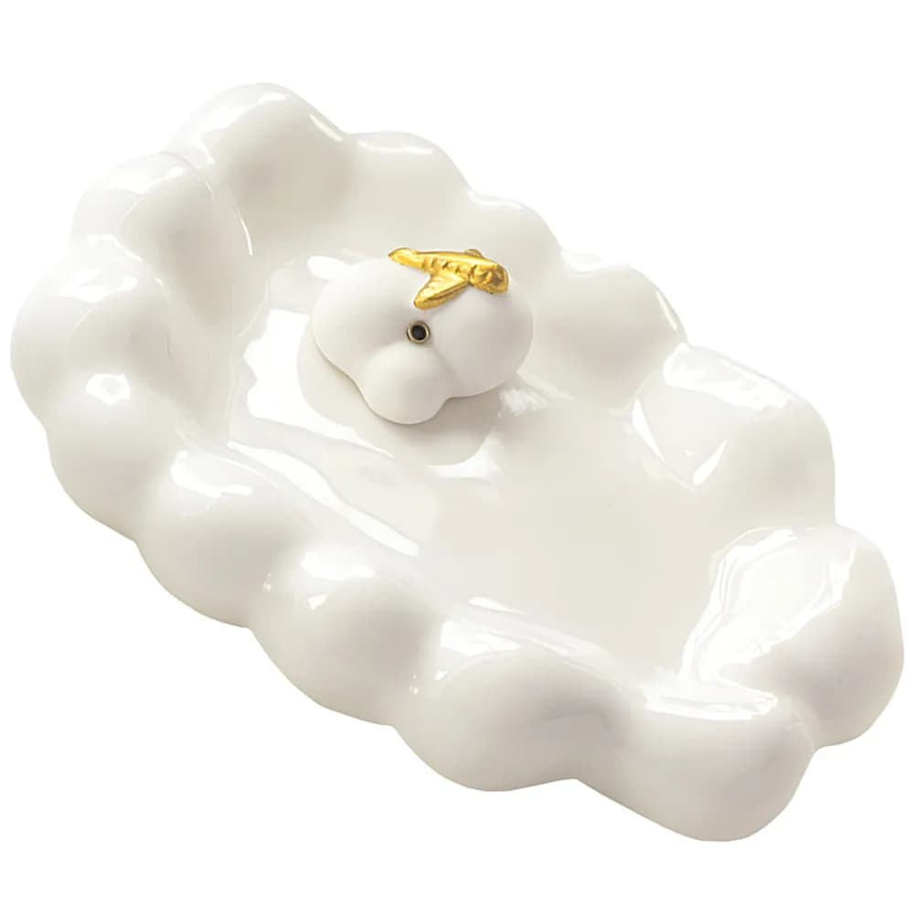 Set di 1 Porta Incenso in Ceramica, Elegante Decorazione per Casa, Bruciatore per Soggiorno, Camera da Letto, Spazi Yoga e Meditazione, Tavolo da Scrivania
