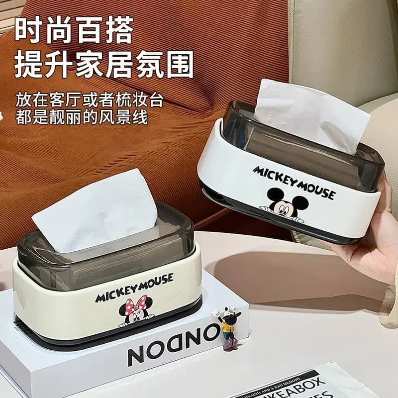 Scatola per fazzoletti da scrivania con simpatici cartoni animati Disney, stile crema Kawaii, porta fazzoletti per soggiorno, camera da letto, cucina, decorazione, regalo