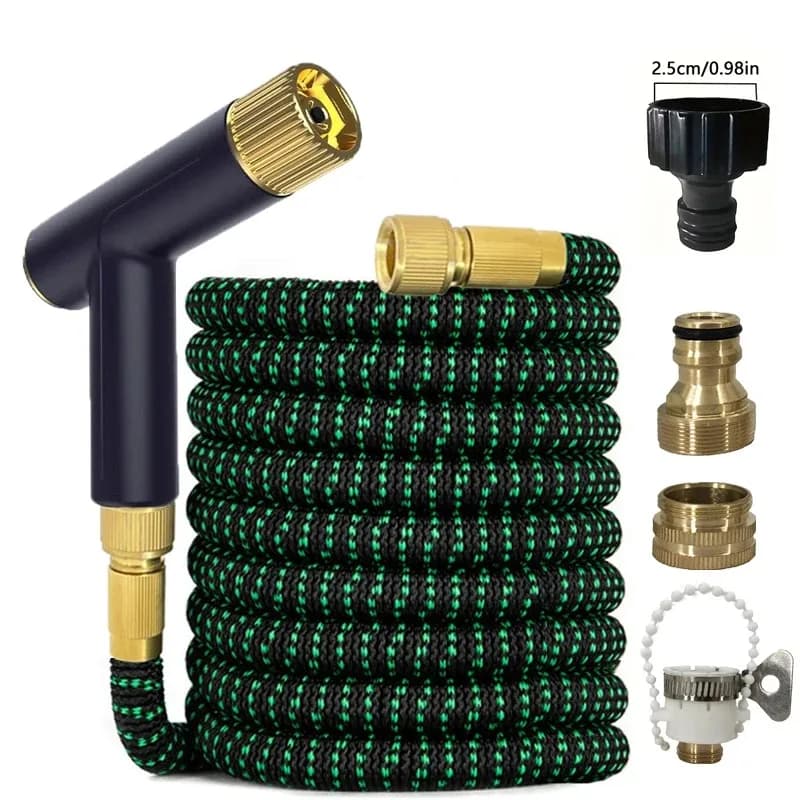 Tubo da Giardino Flessibile in Lattice Doppio, Tubo ad Alta Pressione per Irrigazione Giardino e Lavaggio Auto, Bestseller per Irrigazione H1659