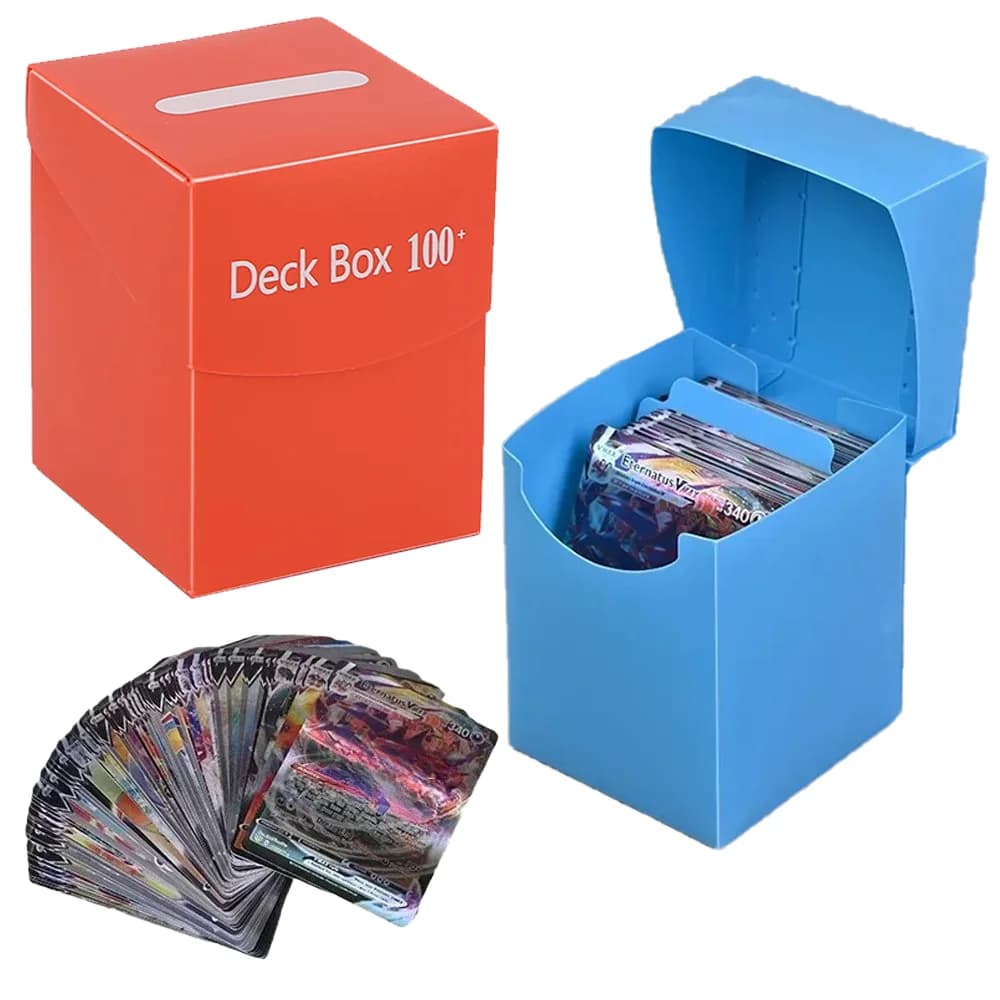 Scatola per mazzi di carte collezionabili per oltre 100 scatole per carte da gioco da baseball Custodia per carte da gioco per forniture di giochi per feste in famiglia