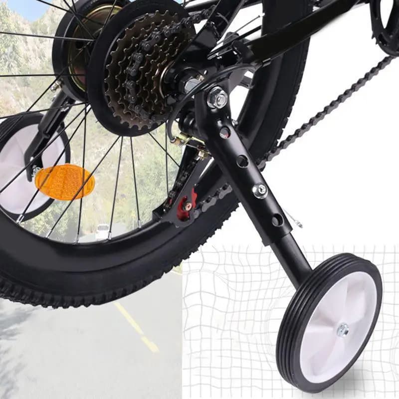 Ruote da allenamento per bici Stabilizzatore per bici resistente Ausili per l'apprendimento del ciclismo Accessori per il ciclo per ragazzi Ragazze Bambini piccoli Adulti