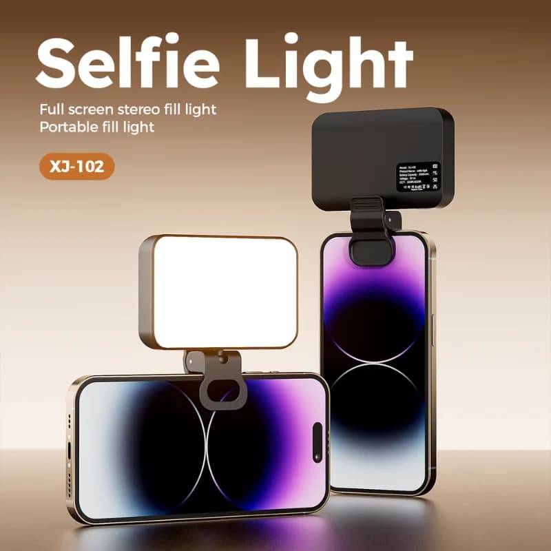 Luce per selfie a LED per iPhone Samsung iPad Telefono cellulare Laptop Clip Anello Flash Luce di riempimento Foto Video Fotografia Lampada