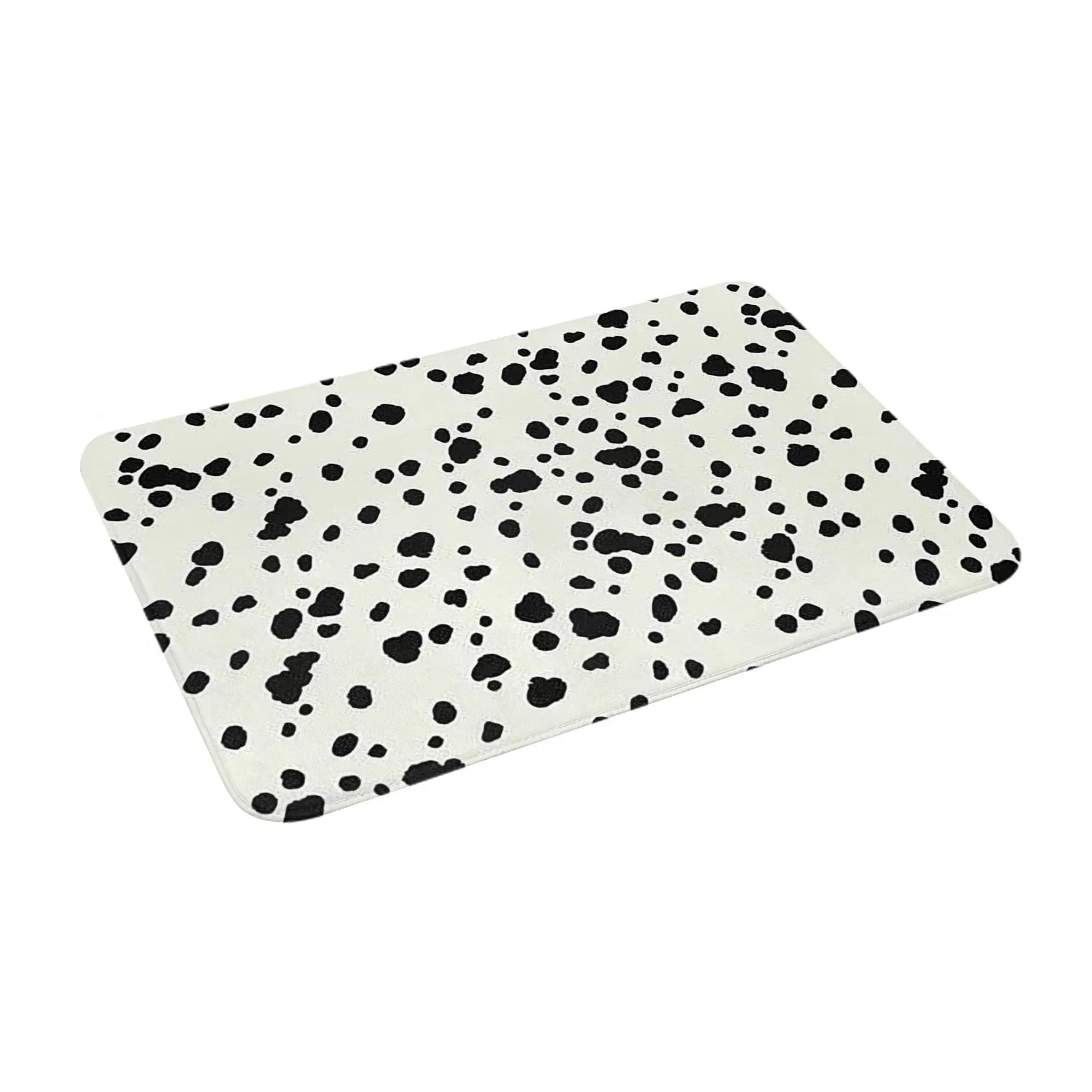 Tappetino antiscivolo con texture di cane dalmata, tappetino per pavimento, cuscino, tappeto per cucina, ingresso, casa, soggiorno, tappetini per i piedi