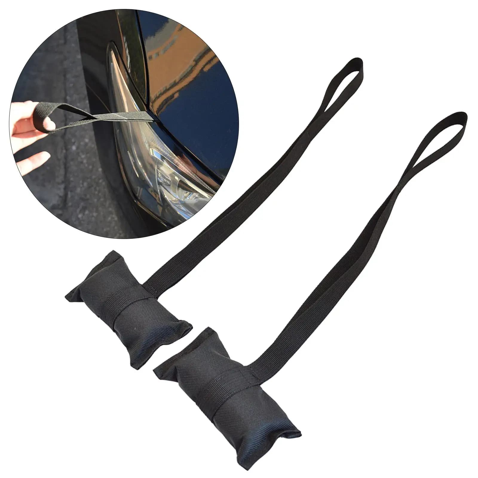 Cinghie di ancoraggio per canoa ad anello rapido Accessori per il trasporto di poppa con prua in tessuto Oxford durevole per barca per auto