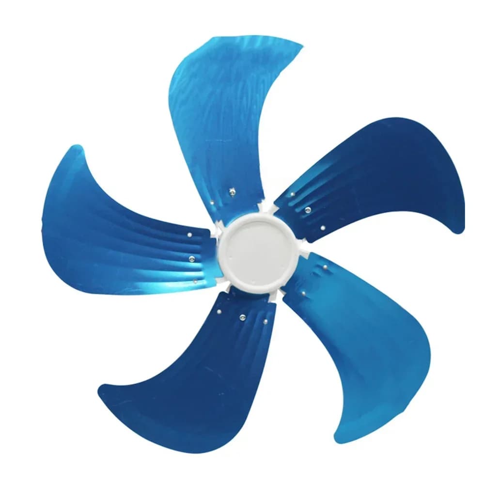 Set di sostituzione della pala del ventilatore elettrico con base del coperchio del dado per ventole da 14/18 pollici Pala in alluminio leggero a 5 pale per un flusso d'aria efficiente
