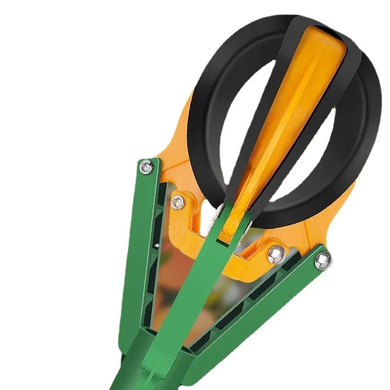Vendita calda Raccoglitrice di frutta da 2-4 metri con zampa in gomma Manico telescopico a palo lungo Raccoglitrice di frutta Attrezzo da giardino