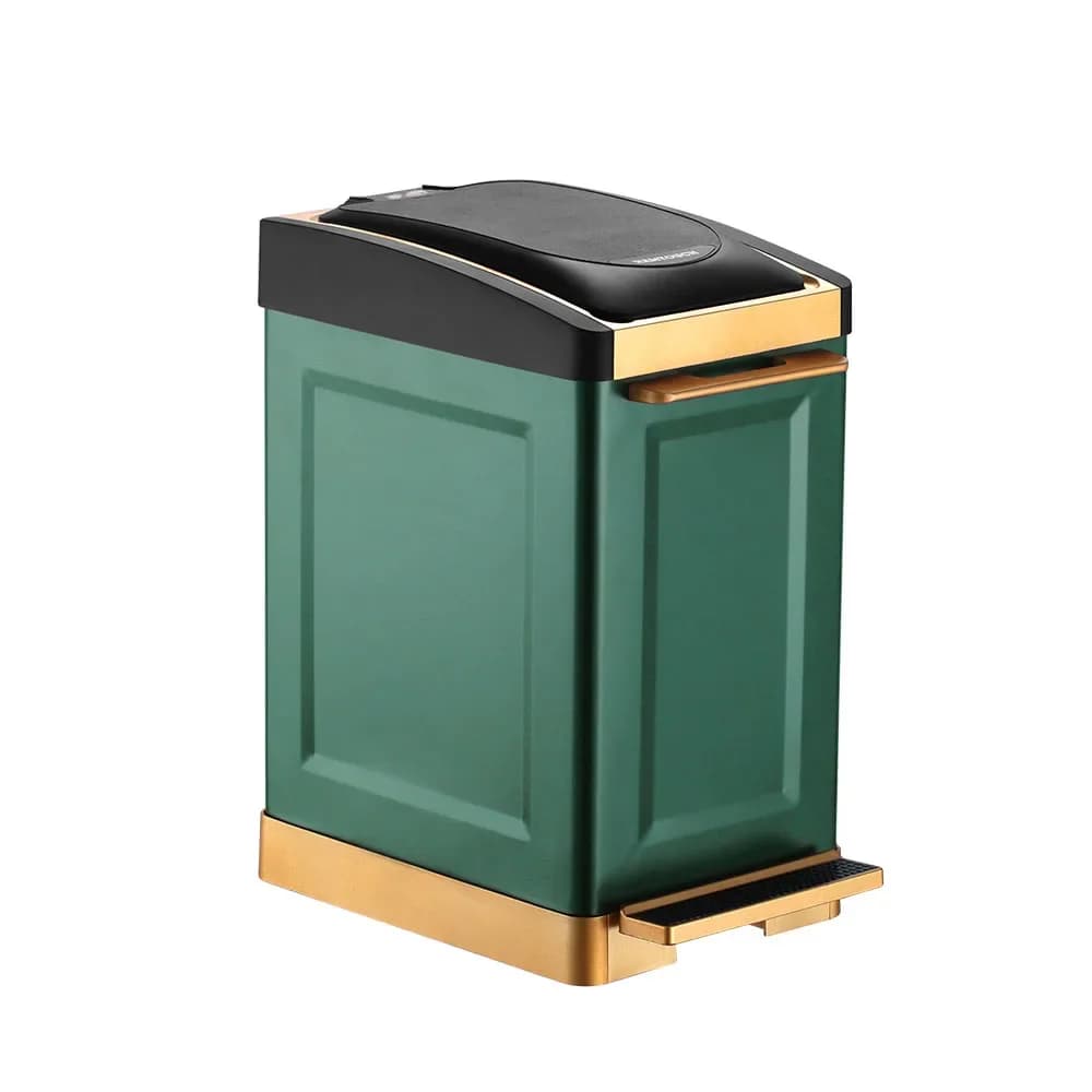 Pattumiera moderna di lusso per bagno, spazzatura dorata, pattumiera per bucato, cestino per rifiuti alimentari, cestino per rifiuti Kosz Na Smieci, per cucina